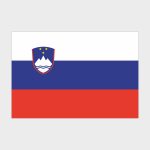 Флаг малый двусторонний с подкладкой Словения