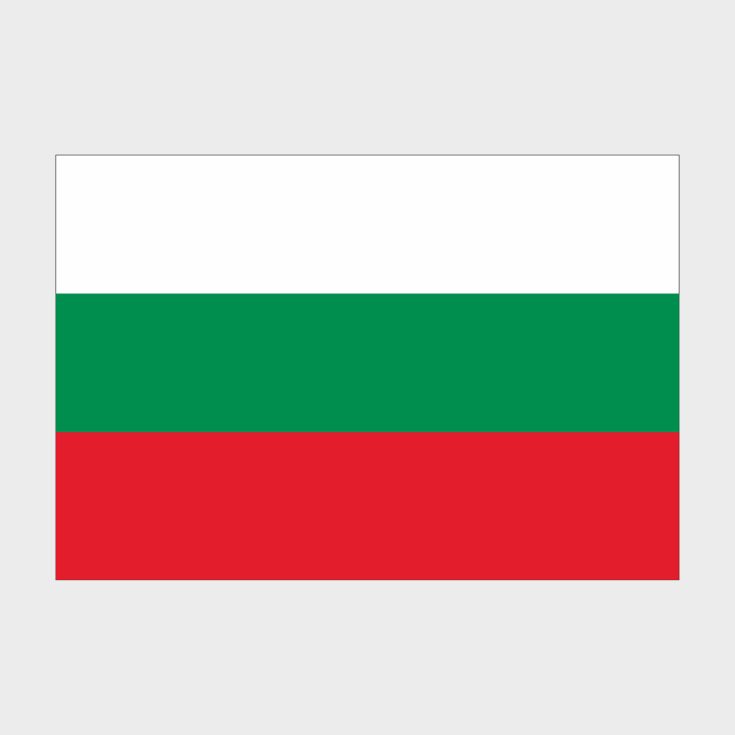 Флаг стандартный односторонний прямая печать Болгария