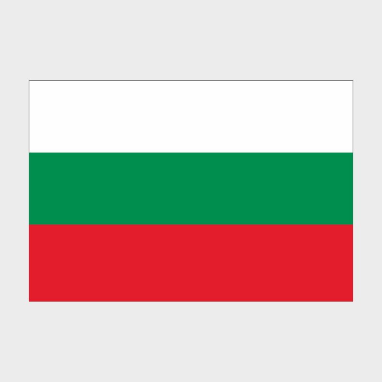 Флаг стандартный двусторонний Болгария