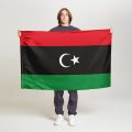 Флаг малый двусторонний с подкладкой Ливия