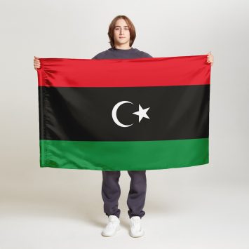 Флаг среднего размера двусторонний Ливия