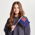 Флаг малый двусторонний с подкладкой Новая Зеландия