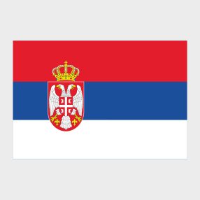 Флаг большой двусторонний, Блэкаут Сербия