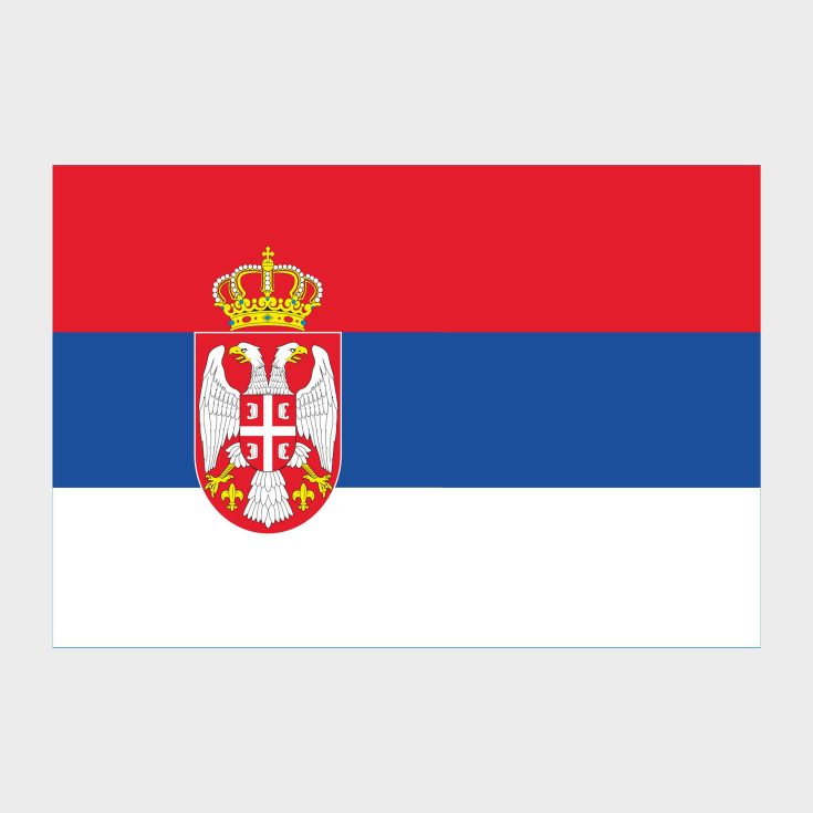 Флаг малый односторонний, Блэкаут Сербия