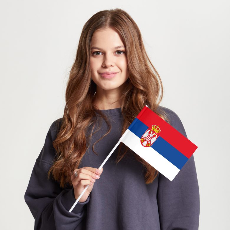 Флаг малый односторонний, Блэкаут Сербия