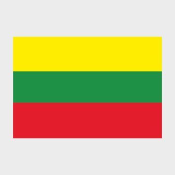 Флаг среднего размера двусторонний Литва