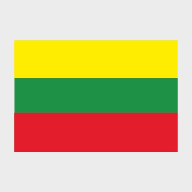Флаг малый двусторонний, Блэкаут Литва
