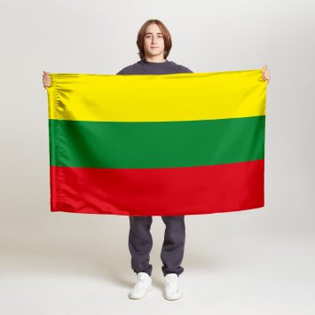 Флаг среднего размера двусторонний Литва