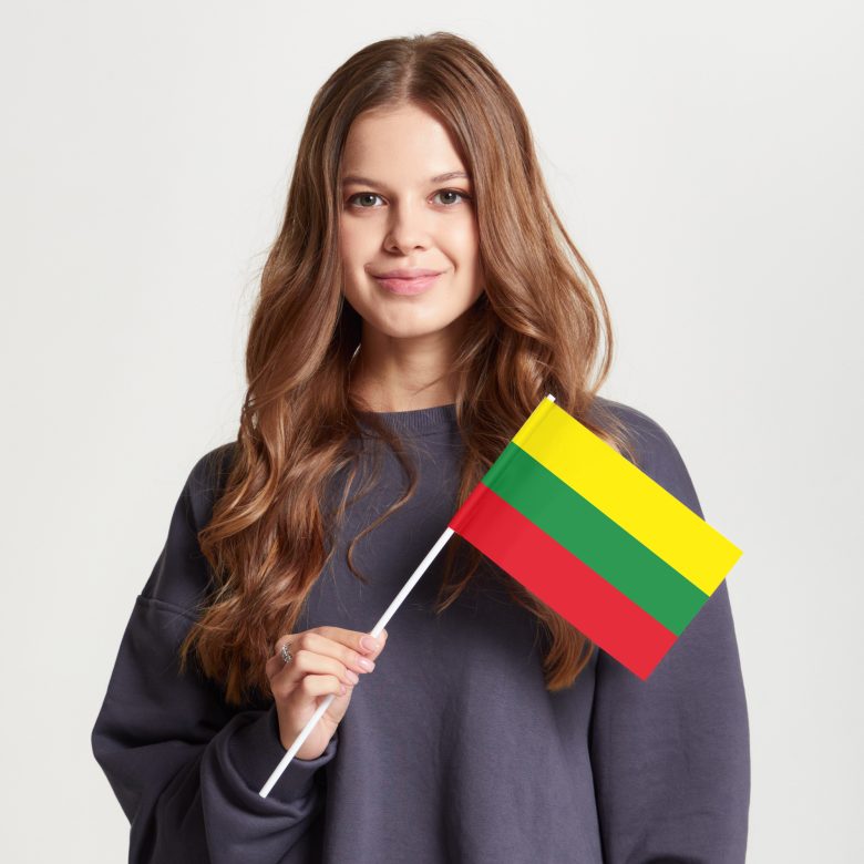 Флаг большой двусторонний Литва