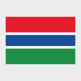 Флаг среднего размера двусторонний, Блэкаут Гамбия
