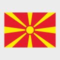 Флаг среднего размера двусторонний Северная Македония