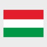 Флаг малый двусторонний с подкладкой Венгрия
