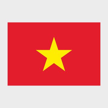 Флаг среднего размера двусторонний Вьетнам
