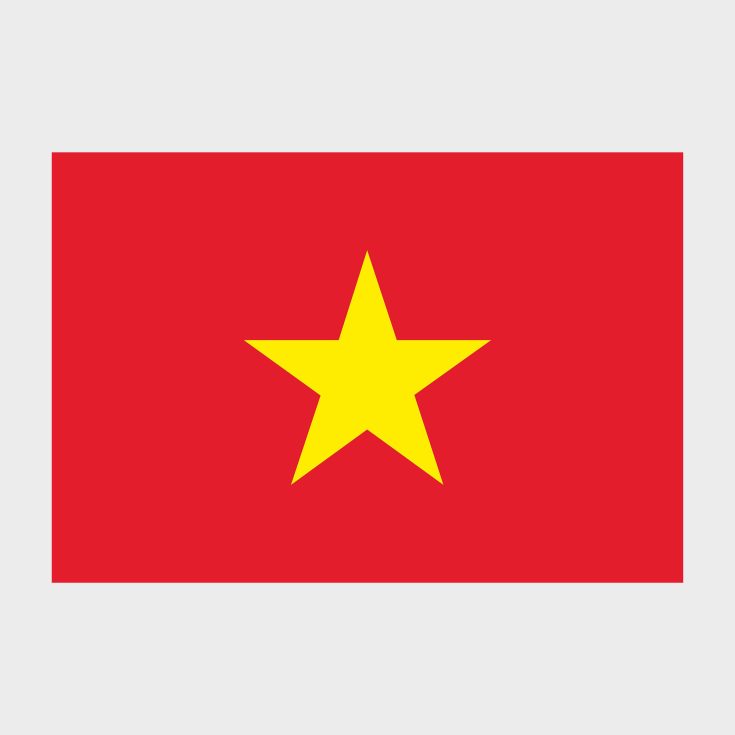 Флаг малый двусторонний Вьетнам