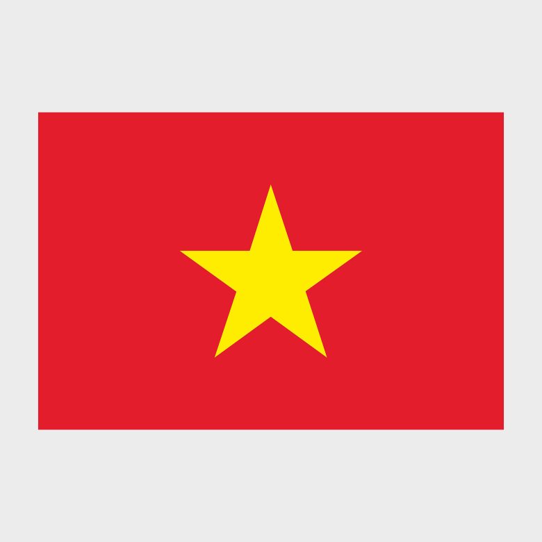 Флаг малый двусторонний Вьетнам