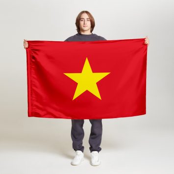 Флаг среднего размера двусторонний Вьетнам