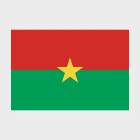 Флаг малый односторонний Буркина-Фасо