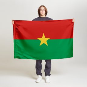 Флаг среднего размера двусторонний Буркина-Фасо
