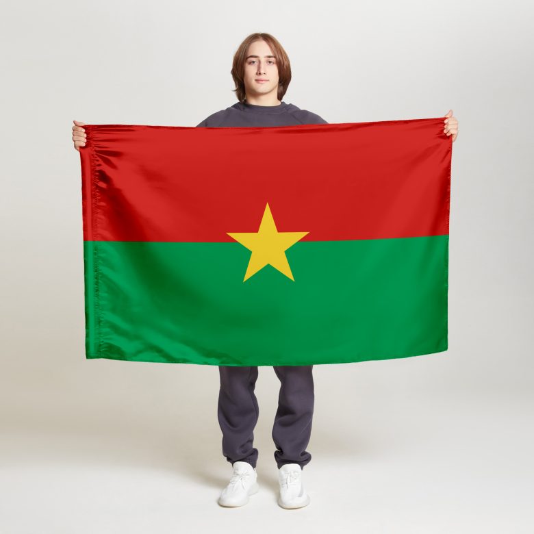 Флаг среднего размера двусторонний Буркина-Фасо
