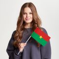 Флаг среднего размера двусторонний Буркина-Фасо