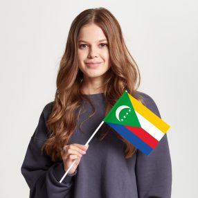 Флаг малый двусторонний Коморские острова