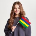 Флаг среднего размера односторонний, Блэкаут Маврикий