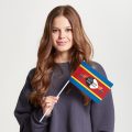 Флаг большой двусторонний с подкладкой Эсватини
