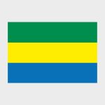 Флаг большой двусторонний, Блэкаут Габон