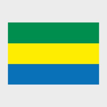 Флаг среднего размера двусторонний Габон