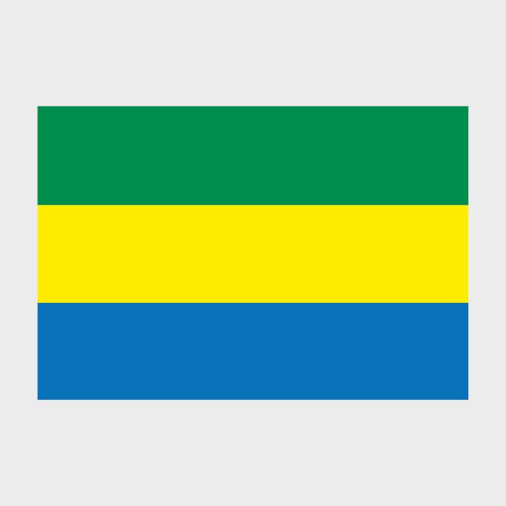 Флаг большой односторонний, Блэкаут Габон