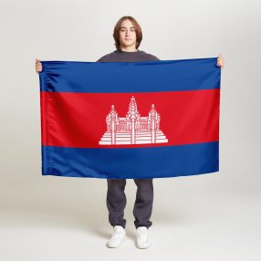 Флаг стандартный односторонний Камбоджа