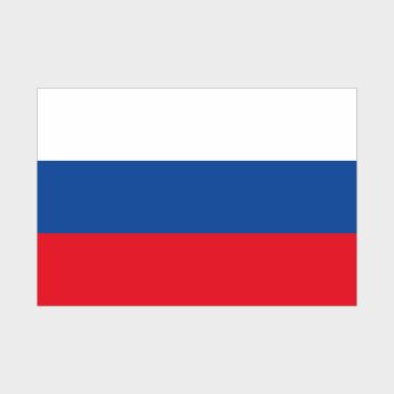 Флаг малый односторонний России