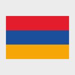 Флаг малый односторонний прямая печать Армения