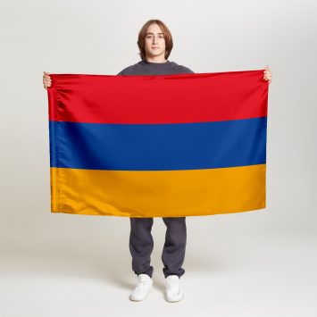 Флаг среднего размера двусторонний Армения