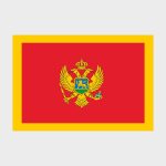 Флаг стандартный односторонний, Блэкаут Черногория