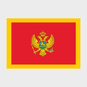 Флаг среднего размера двусторонний, Блэкаут Черногория