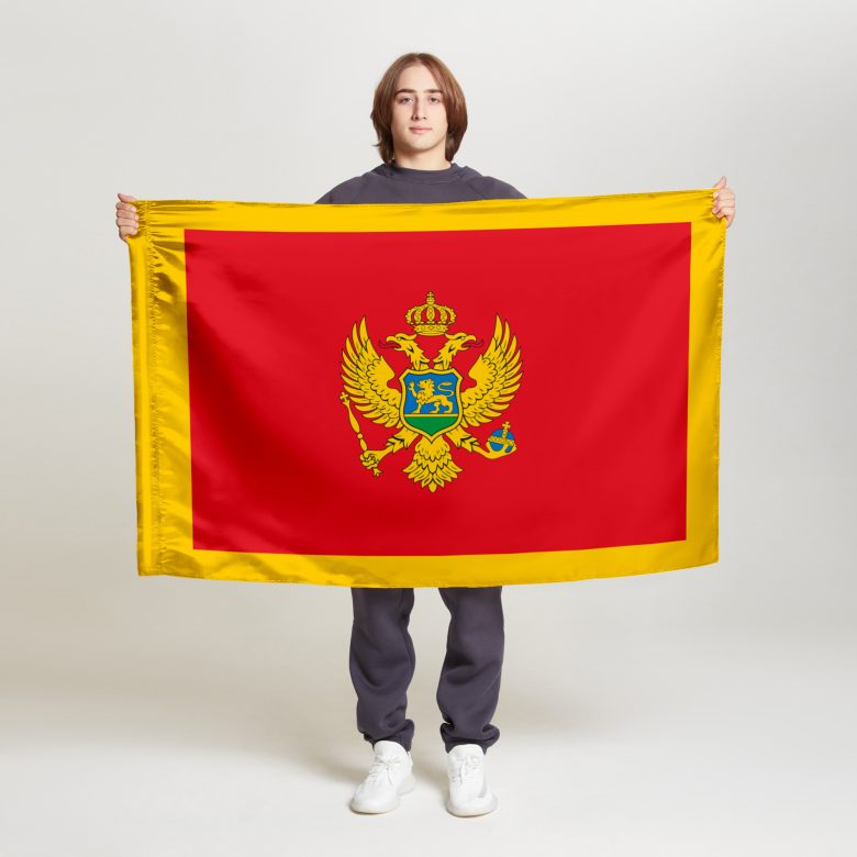 Флаг среднего размера двусторонний, Блэкаут Черногория