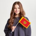 Флаг среднего размера двусторонний, Блэкаут Черногория