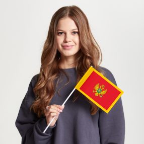 Флаг среднего размера двусторонний, Блэкаут Черногория
