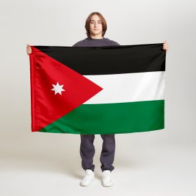 Флаг стандартный односторонний прямая печать Иордания