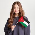 Флаг стандартный односторонний прямая печать Иордания