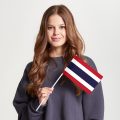 Флаг малый двусторонний с подкладкой Таиланд