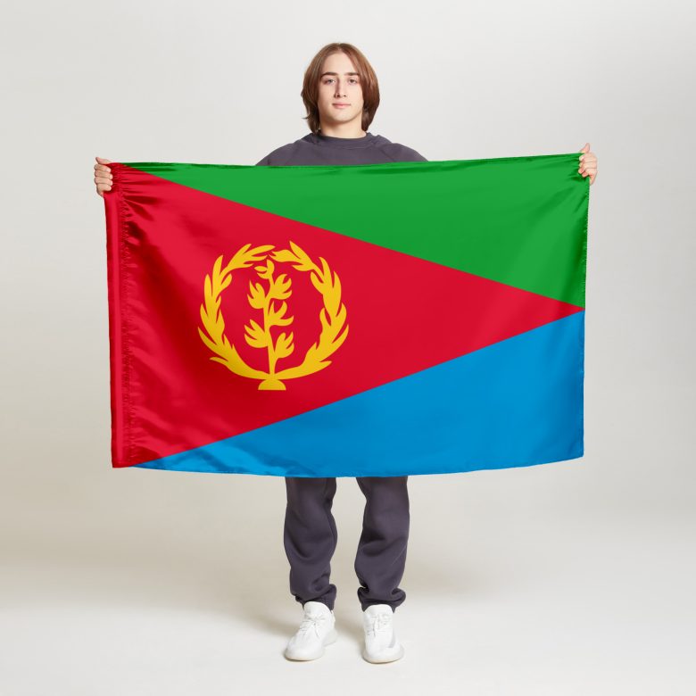 Флаг большой двусторонний с подкладкой Эритрея
