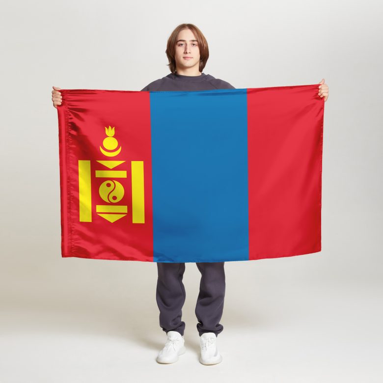 Флаг среднего размера односторонний Монголия