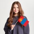 Флаг среднего размера односторонний Монголия