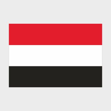 Флаг среднего размера двусторонний Йемен