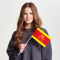 Флаг малый односторонний прямая печать Тверь