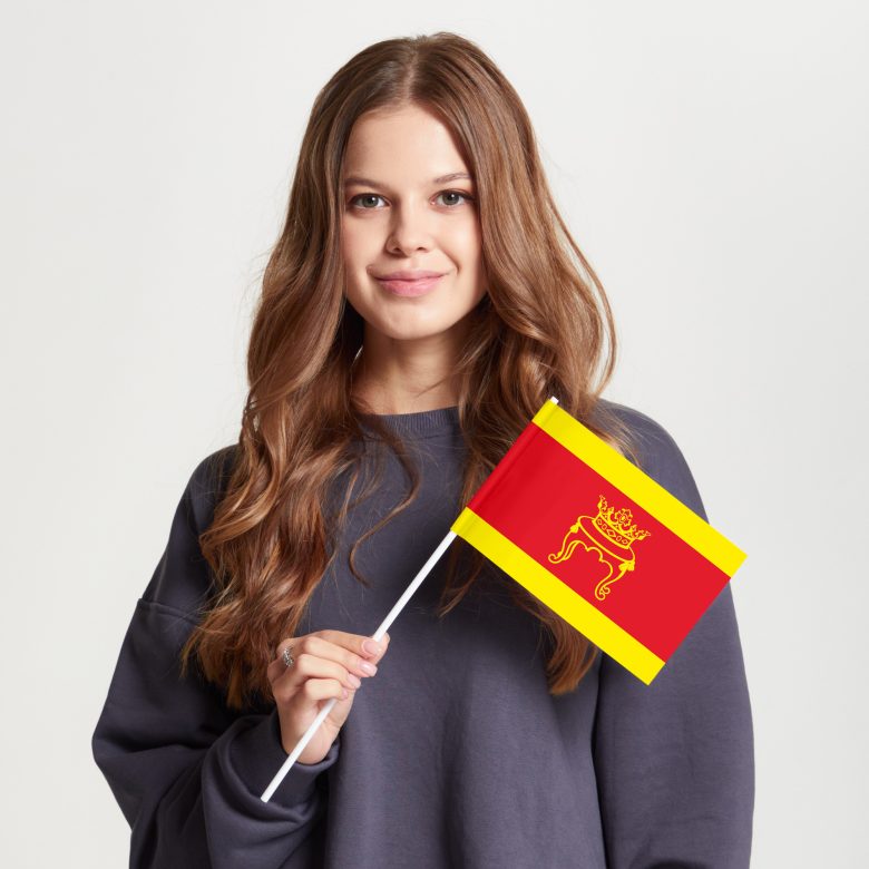 Флаг малый односторонний прямая печать Тверь