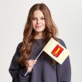 Флаг среднего размера двусторонний Карачаево-Черкесская Республика