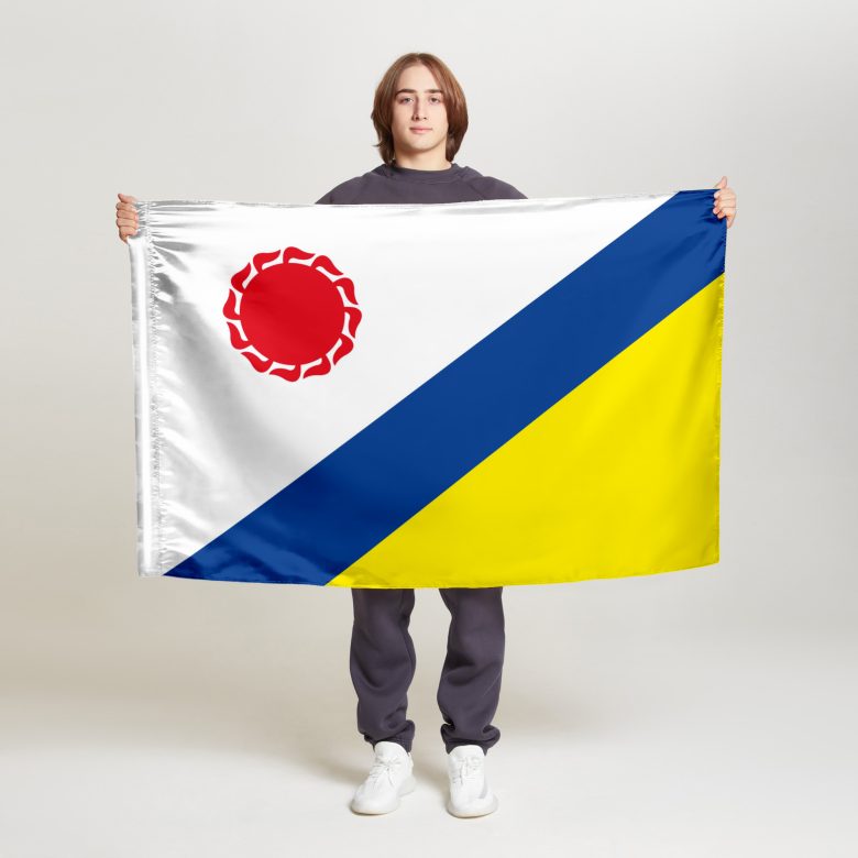 Флаг малый двусторонний с подкладкой Элиста